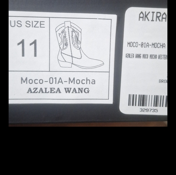 The AZALEA WANG Genuine Leather Moco Mocha Western Boot. Sz 11 - Picture 8 of 8